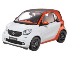 Модель Smart Fortwo Coupé Passion (C453), Edition No.1, Scale 1:18, White-Orange